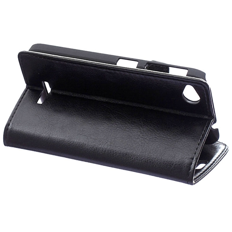 For HTC Desire 320 Crazy Horse Texture Horizontal Flip Solid Color Magnetic Buckle Leather Case with Holder & Card Slots & Wallet