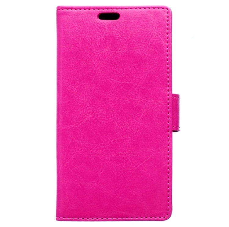 For HTC Desire 320 Crazy Horse Texture Horizontal Flip Solid Color Magnetic Buckle Leather Case with Holder & Card Slots & Wallet