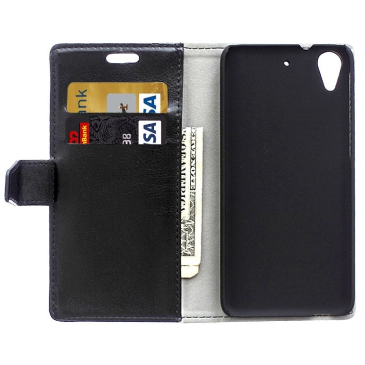 For HTC Desire 626 Crazy Horse Texture Horizontal Flip Magnetic Buckle Leather Case with Holder & Card Slots & Wallet