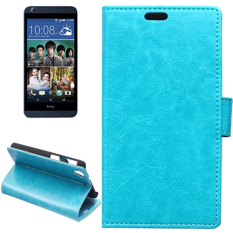 For HTC Desire 626 Crazy Horse Texture Horizontal Flip Magnetic Buckle Leather Case with Holder & Card Slots & Wallet