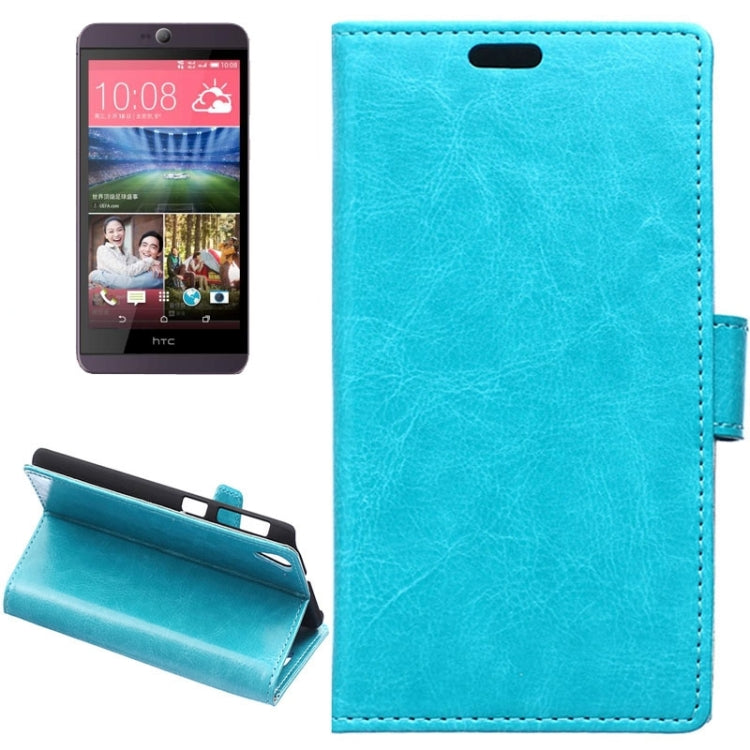 For HTC Desire 826 Crazy Horse Texture Horizontal Flip Magnetic Buckle Leather Case with Holder & Card Slots & Wallet