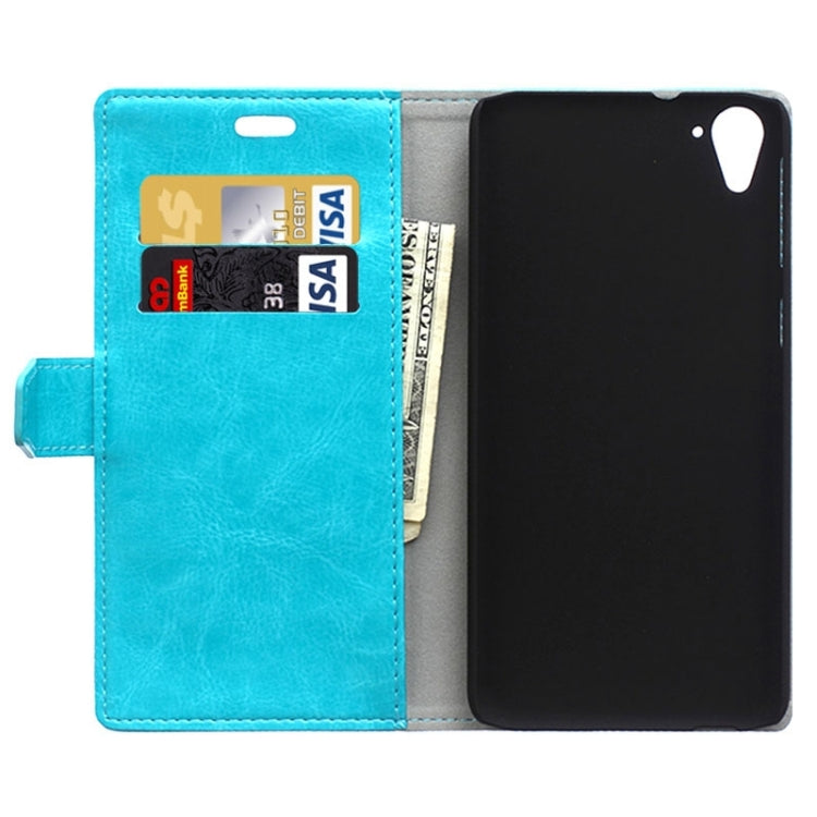 For HTC Desire 826 Crazy Horse Texture Horizontal Flip Magnetic Buckle Leather Case with Holder & Card Slots & Wallet