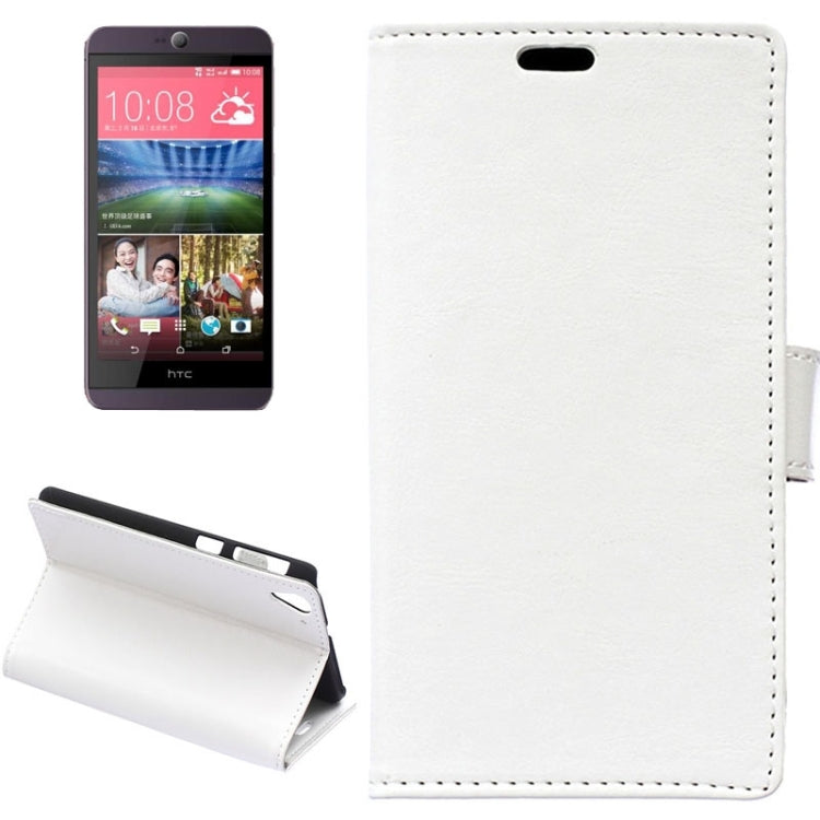 For HTC Desire 826 Crazy Horse Texture Horizontal Flip Magnetic Buckle Leather Case with Holder & Card Slots & Wallet