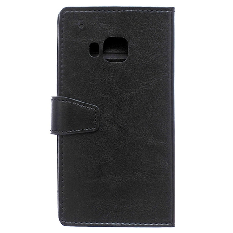 For HTC One M9 Crazy Horse Texture Horizontal Flip Magnetic Buckle Leather Case with Holder & Card Slots & Wallet