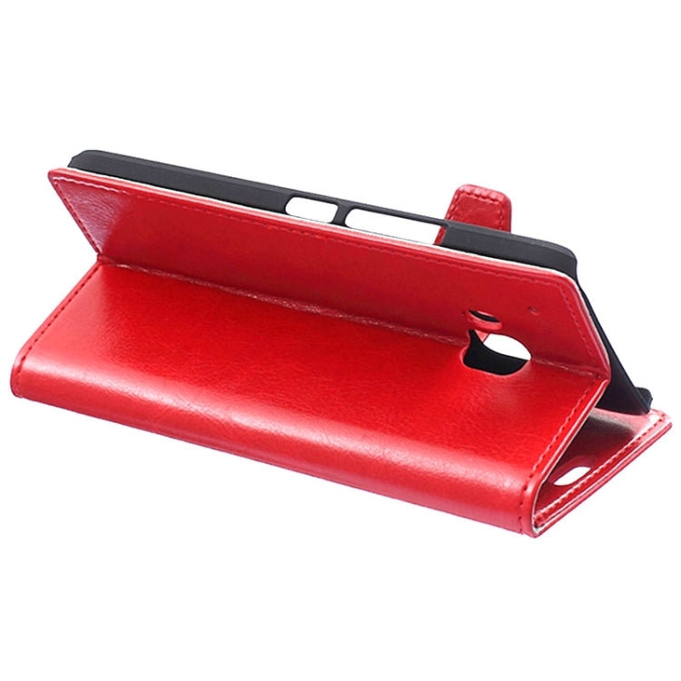 For HTC One M9 Crazy Horse Texture Horizontal Flip Magnetic Buckle Leather Case with Holder & Card Slots & Wallet