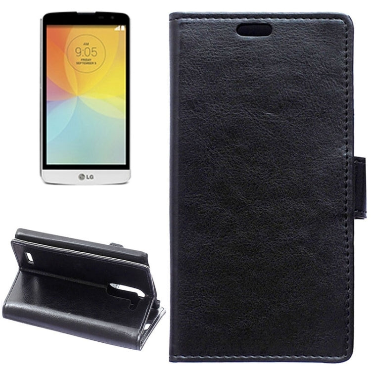 Crazy Horse Texture Horizontal Flip Solid Color Magnetic Buckle Leather Case with Holder & Card Slots & Wallet for LG L Bello / D331
