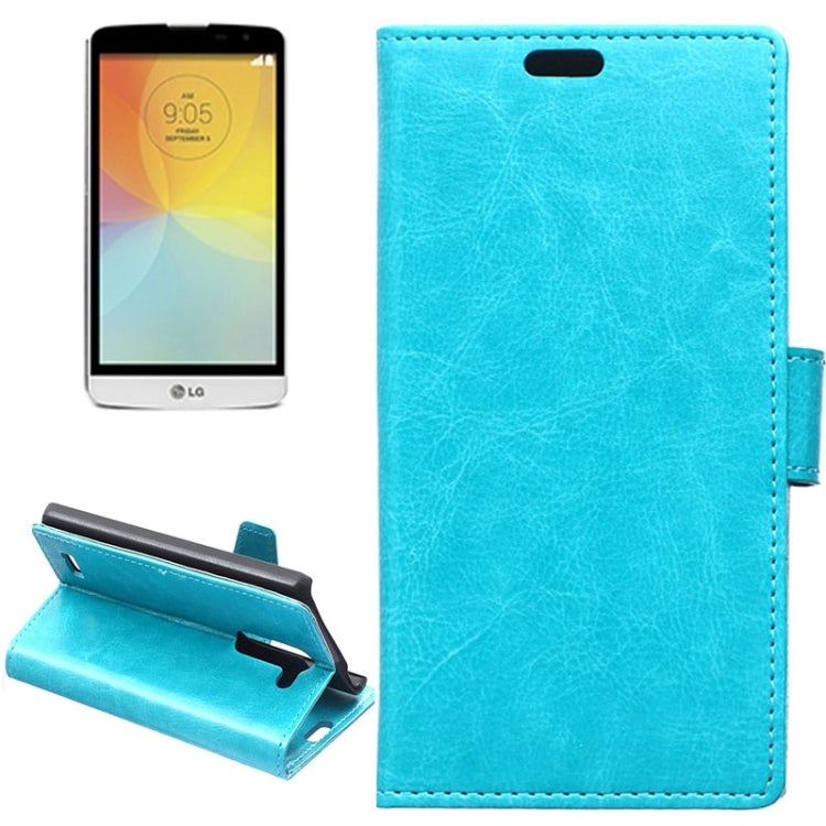 Crazy Horse Texture Horizontal Flip Solid Color Magnetic Buckle Leather Case with Holder & Card Slots & Wallet for LG L Bello / D331