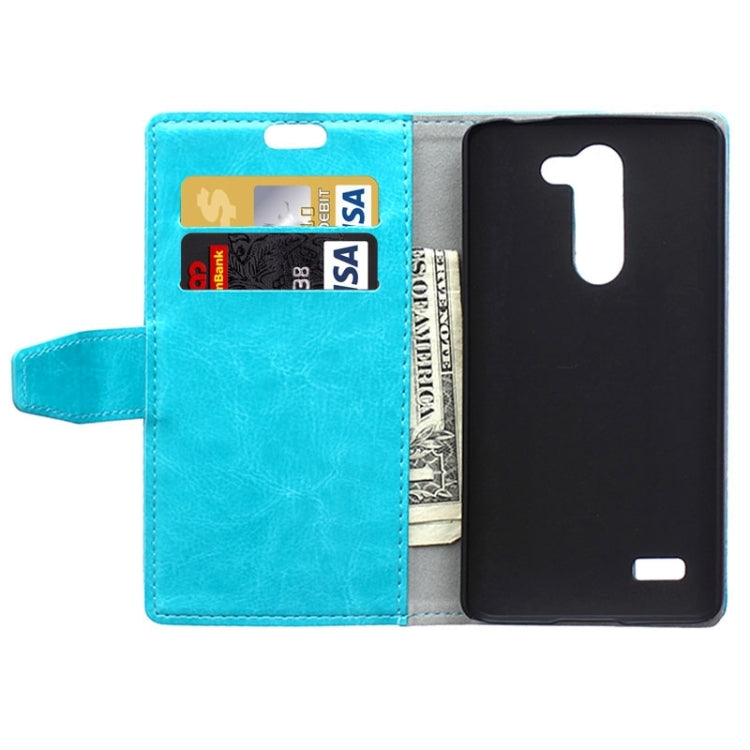 Crazy Horse Texture Horizontal Flip Solid Color Magnetic Buckle Leather Case with Holder & Card Slots & Wallet for LG L Bello / D331