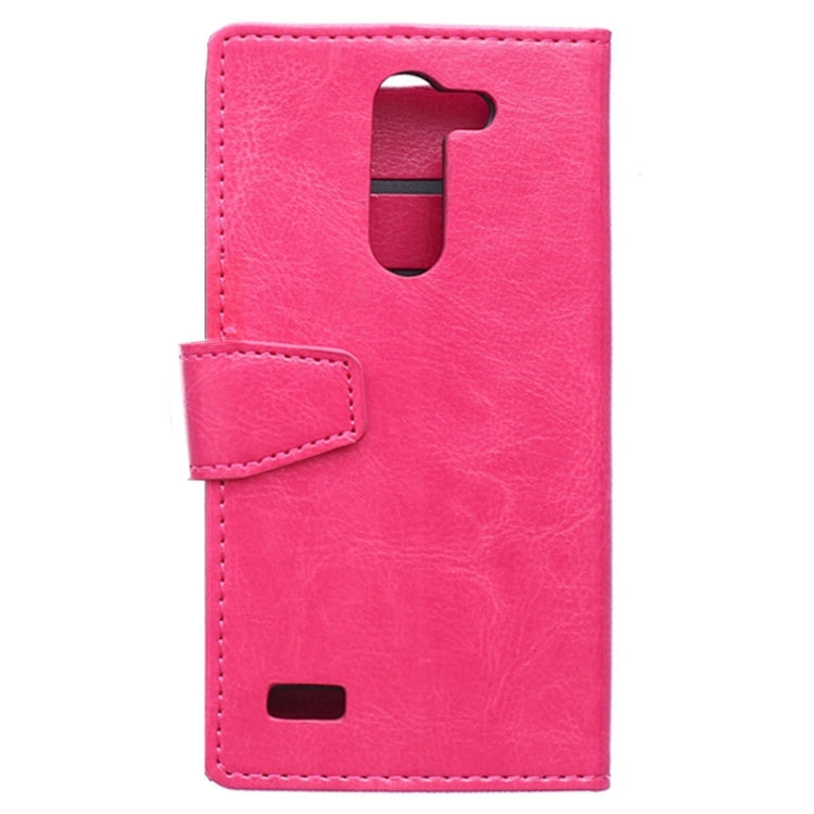 Crazy Horse Texture Horizontal Flip Solid Color Magnetic Buckle Leather Case with Holder & Card Slots & Wallet for LG L Bello / D331
