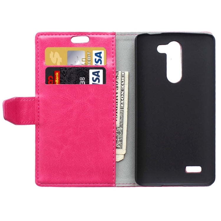 Crazy Horse Texture Horizontal Flip Solid Color Magnetic Buckle Leather Case with Holder & Card Slots & Wallet for LG L Bello / D331