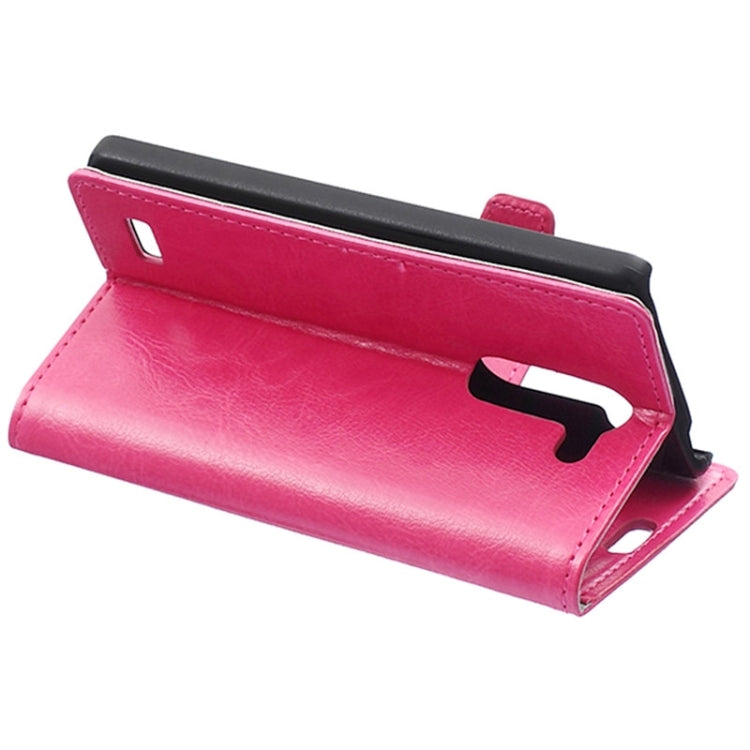 Crazy Horse Texture Horizontal Flip Solid Color Magnetic Buckle Leather Case with Holder & Card Slots & Wallet for LG L Bello / D331