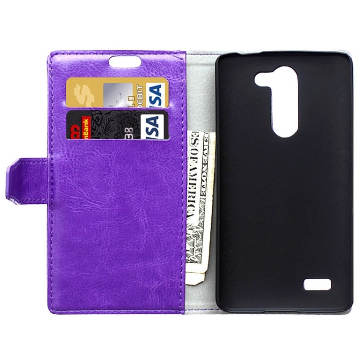 Crazy Horse Texture Horizontal Flip Solid Color Magnetic Buckle Leather Case with Holder & Card Slots & Wallet for LG L Bello / D331