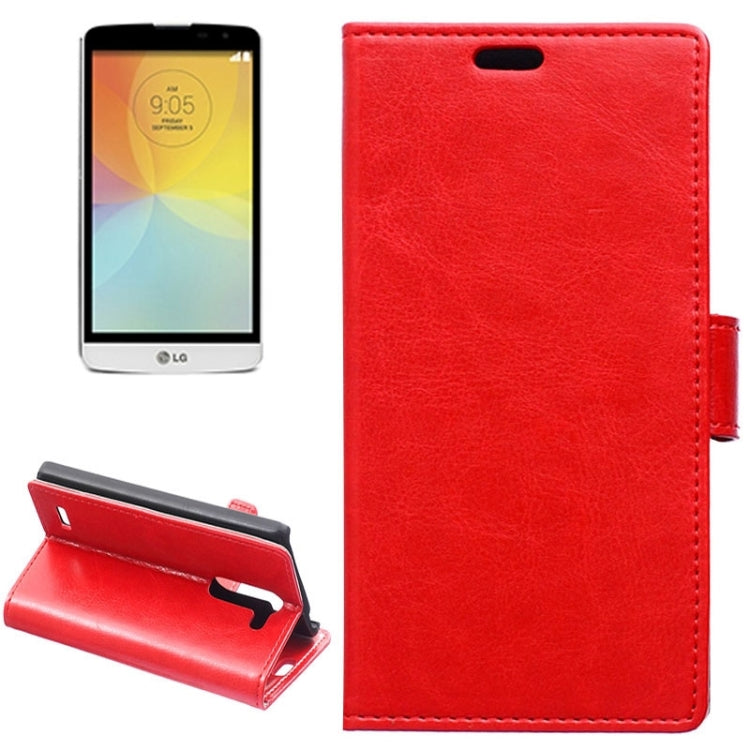 Crazy Horse Texture Horizontal Flip Solid Color Magnetic Buckle Leather Case with Holder & Card Slots & Wallet for LG L Bello / D331