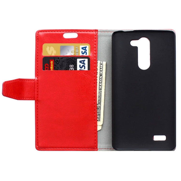 Crazy Horse Texture Horizontal Flip Solid Color Magnetic Buckle Leather Case with Holder & Card Slots & Wallet for LG L Bello / D331