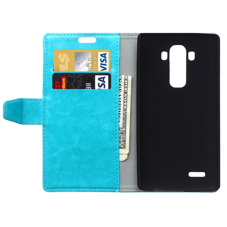 Crazy Horse Texture Horizontal Flip Solid Color Magnetic Buckle Leather Case with Holder & Card Slots & Wallet for LG G4 / H815