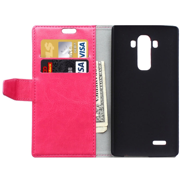 Crazy Horse Texture Horizontal Flip Solid Color Magnetic Buckle Leather Case with Holder & Card Slots & Wallet for LG G4 / H815