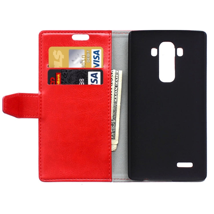 Crazy Horse Texture Horizontal Flip Solid Color Magnetic Buckle Leather Case with Holder & Card Slots & Wallet for LG G4 / H815