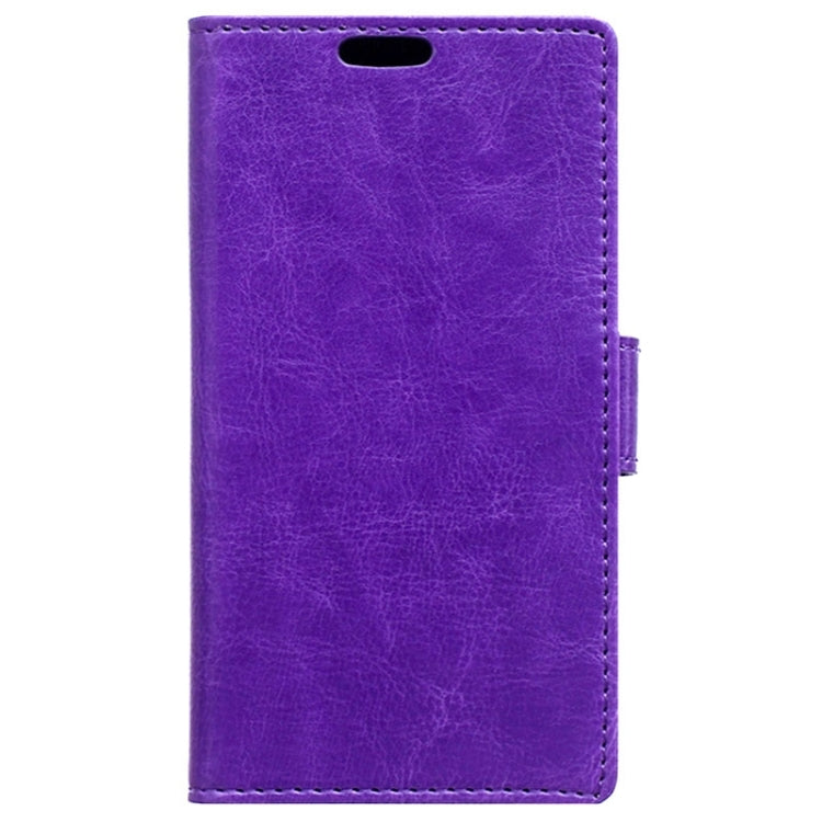 Crazy Horse Texture Horizontal Flip Solid Color Magnetic Buckle Leather Case with Holder & Card Slots & Wallet for Sony Xperia E4