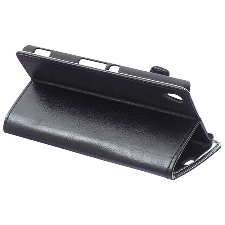 Crazy Horse Texture Horizontal Flip Solid Color Magnetic Buckle Leather Case with Holder & Card Slots & Wallet for Sony Xperia Z4