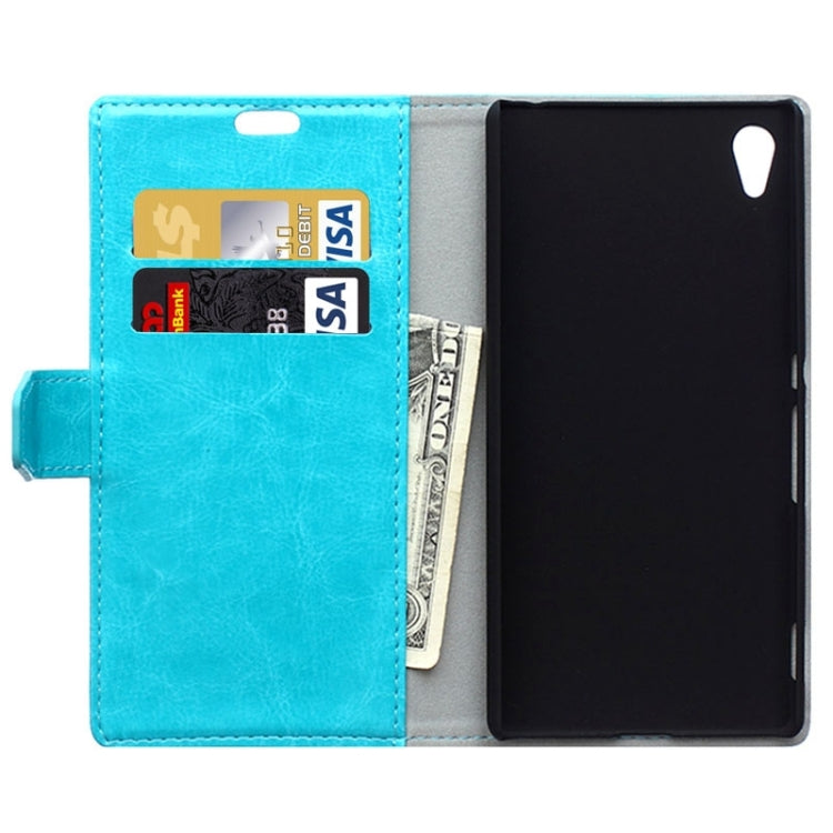 Crazy Horse Texture Horizontal Flip Solid Color Magnetic Buckle Leather Case with Holder & Card Slots & Wallet for Sony Xperia Z4