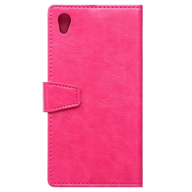 Crazy Horse Texture Horizontal Flip Solid Color Magnetic Buckle Leather Case with Holder & Card Slots & Wallet for Sony Xperia Z4