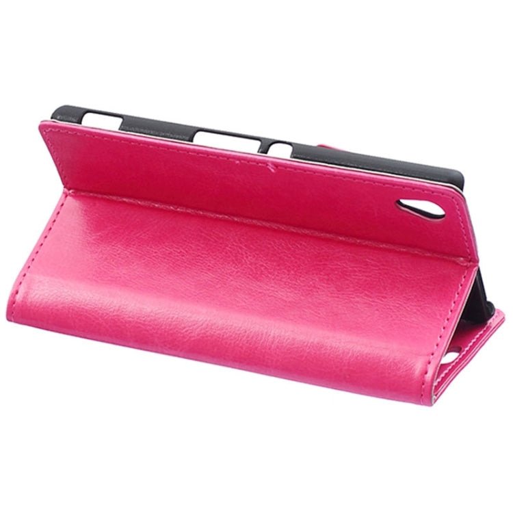 Crazy Horse Texture Horizontal Flip Solid Color Magnetic Buckle Leather Case with Holder & Card Slots & Wallet for Sony Xperia Z4