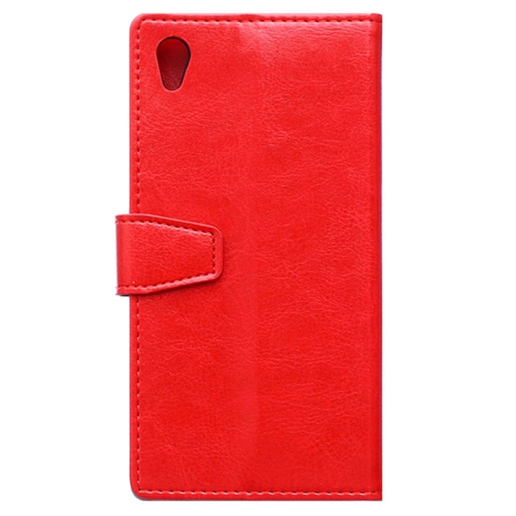 Crazy Horse Texture Horizontal Flip Solid Color Magnetic Buckle Leather Case with Holder & Card Slots & Wallet for Sony Xperia Z4