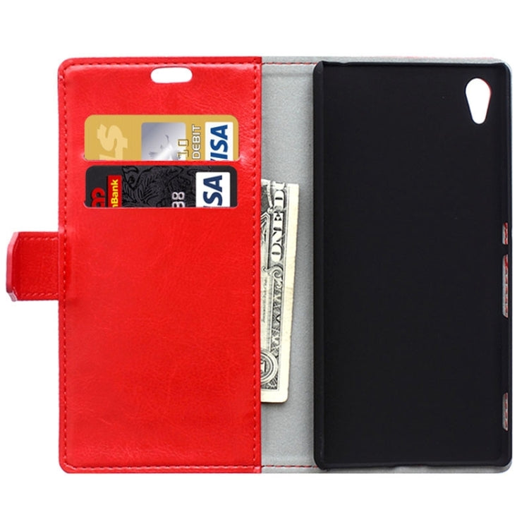 Crazy Horse Texture Horizontal Flip Solid Color Magnetic Buckle Leather Case with Holder & Card Slots & Wallet for Sony Xperia Z4