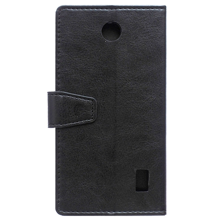 Crazy Horse Texture Horizontal Flip Solid Color Magnetic Buckle Leather Case with Holder & Card Slots & Wallet for Huawei Ascend Y635