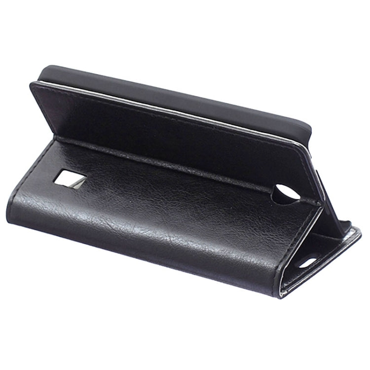 Crazy Horse Texture Horizontal Flip Solid Color Magnetic Buckle Leather Case with Holder & Card Slots & Wallet for Huawei Ascend Y635