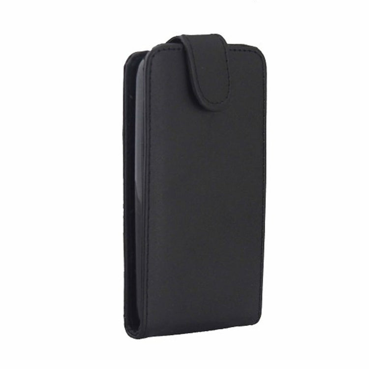 For HTC Desire 500 / 506e Vertical Flip Magnetic Snap Leather Case(Black)