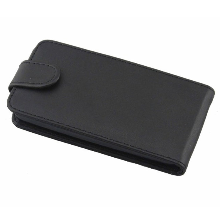 For HTC Desire 500 / 506e Vertical Flip Magnetic Snap Leather Case(Black)