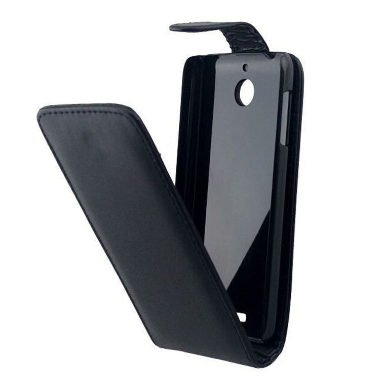 For HTC Desire 510 Vertical Flip Magnetic Snap Leather Case(Black)