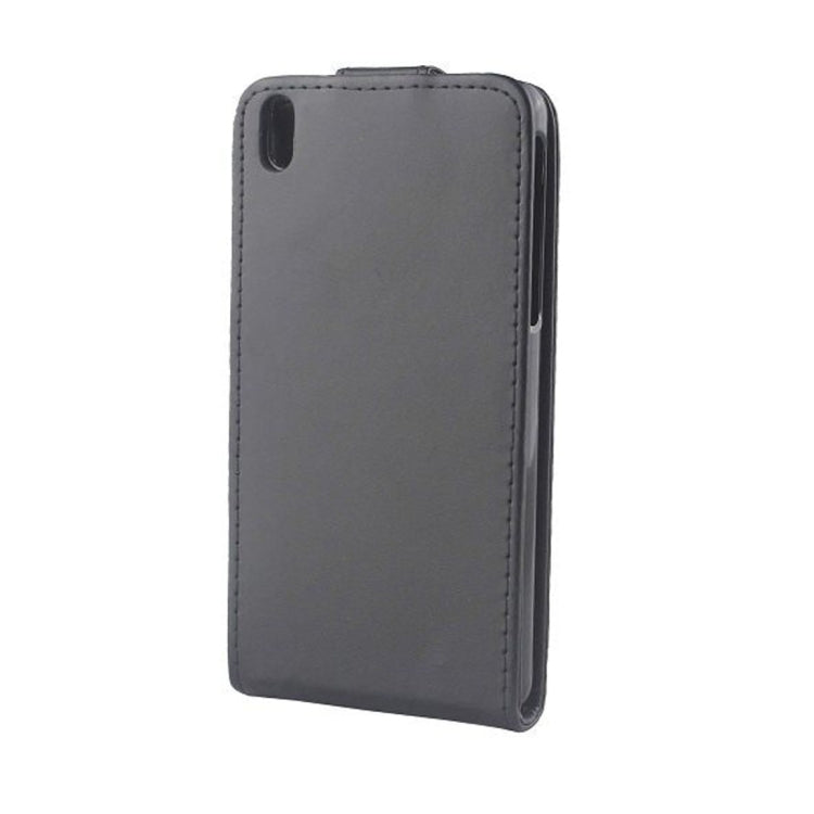 For HTC Desire 816 Vertical Flip Magnetic Snap Leather Case(Black)