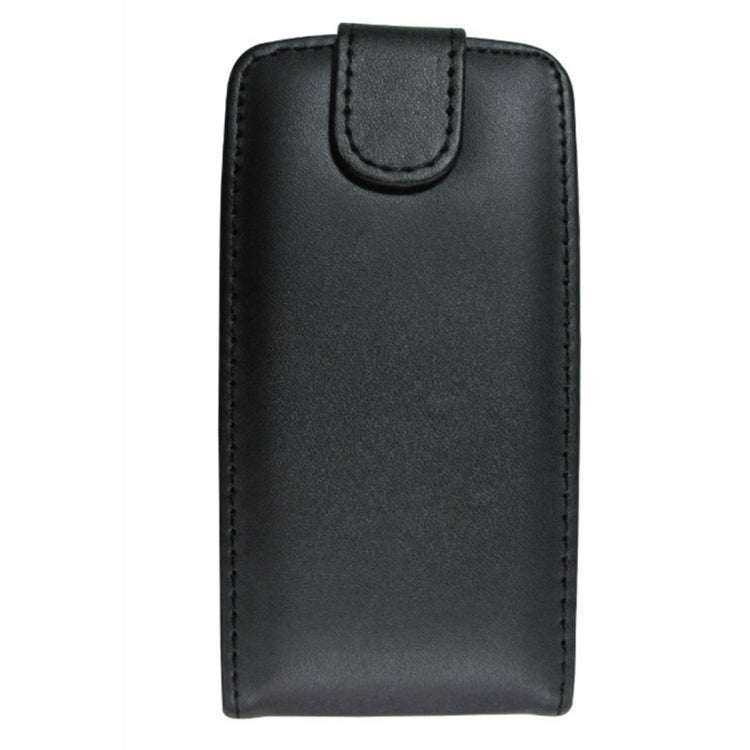 For HTC One S / Z520e Vertical Flip Magnetic Snap Leather Case(Black)