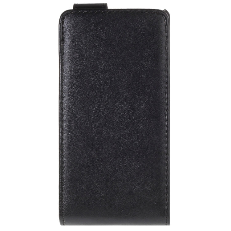 Vertical Flip Magnetic Snap Leather Case for LG Optimus F6 / D500 / D505(Black)