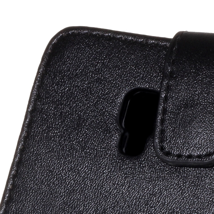 Vertical Flip Magnetic Snap Leather Case for LG Optimus F6 / D500 / D505(Black)