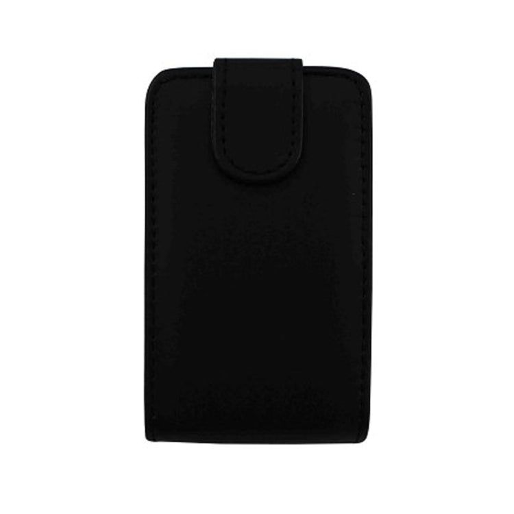Vertical Flip Magnetic Snap Leather Case for LG Optimus L3II / E435(Black)