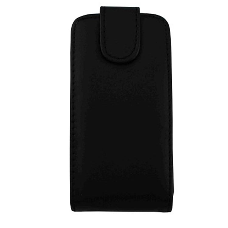Vertical Flip Magnetic Snap Leather Case for LG Optimus L5 II / E460(Black)
