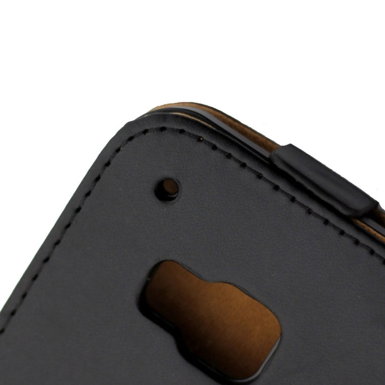 For HTC One M9 Vertical Flip Magnetic Button Leather Case