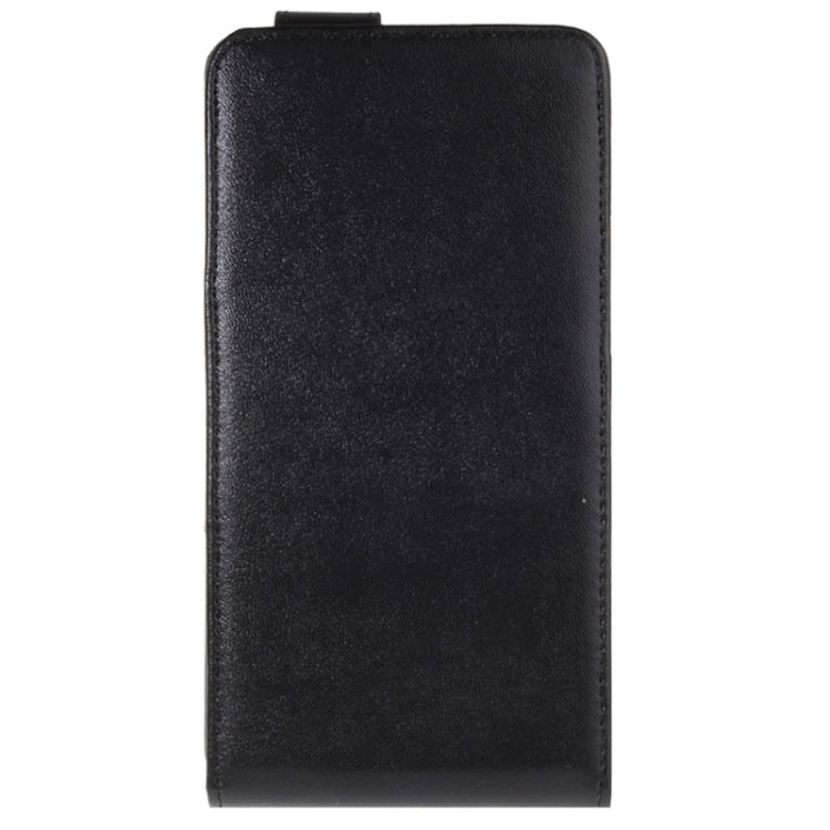 Vertical Flip Magnetic Snap Leather Case for Huawei Honor 3X / G750(Black)