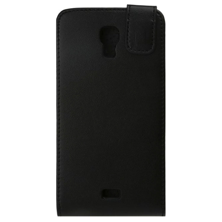 Vertical Flip Magnetic Snap Leather Case for Wiko Bloom(Black)