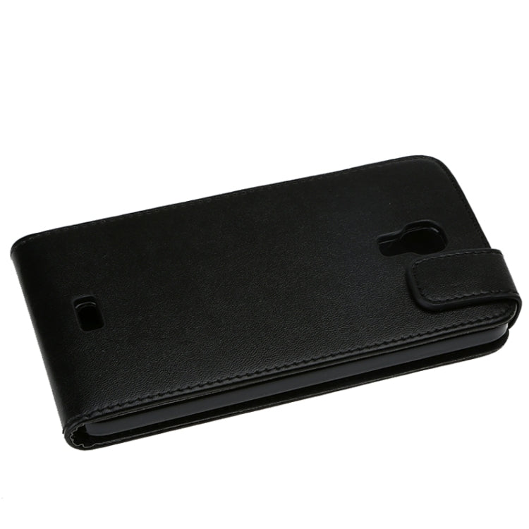 Vertical Flip Magnetic Snap Leather Case for Wiko Bloom(Black)