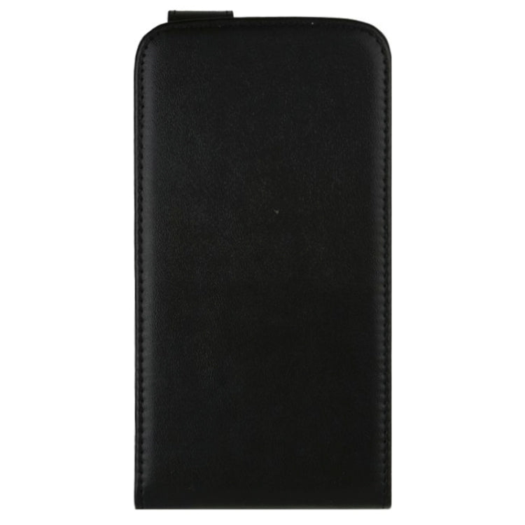 Vertical Flip Magnetic Snap Leather Case for Wiko Lenny(Black)
