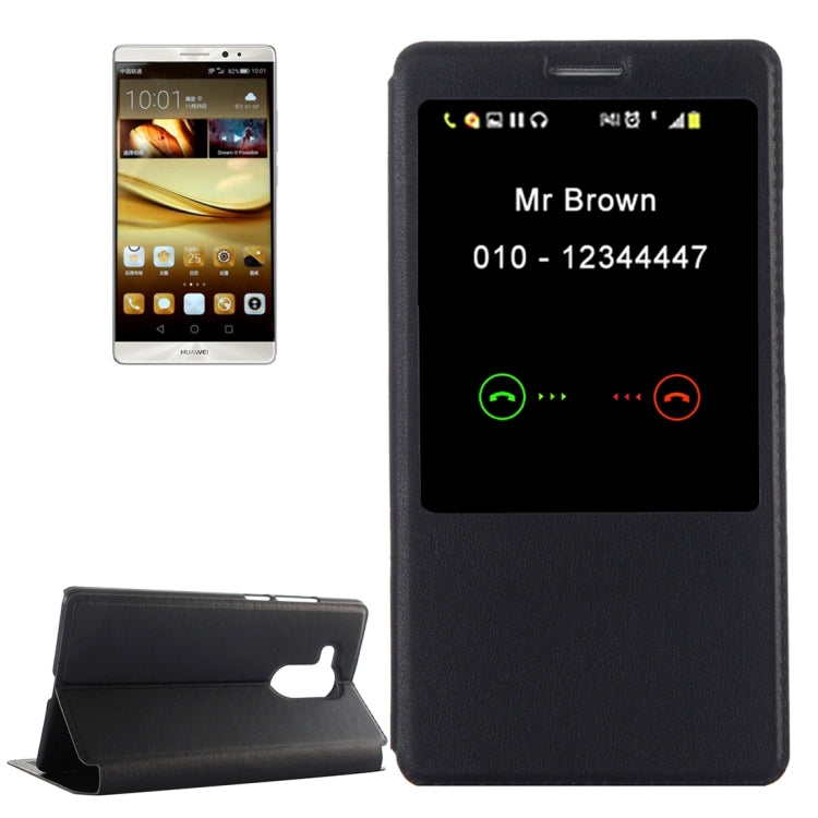 For Huawei  Mate 8 Horizontal Flip Leather Case with Call Display ID & Holder