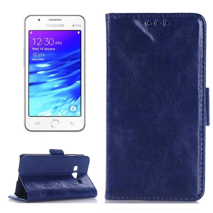 Oil Skin Texture Horizontal Flip Leather Case with Card Slots & Wallet & Holder for Samsung Z1/Z130H