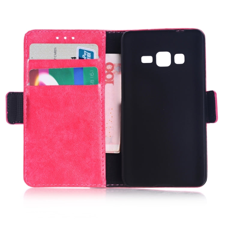 Oil Skin Texture Horizontal Flip Leather Case with Card Slots & Wallet & Holder for Samsung Z1/Z130H