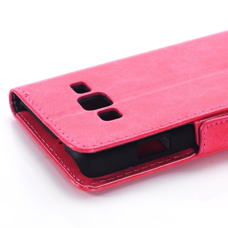 Oil Skin Texture Horizontal Flip Leather Case with Card Slots & Wallet & Holder for Samsung Z1/Z130H