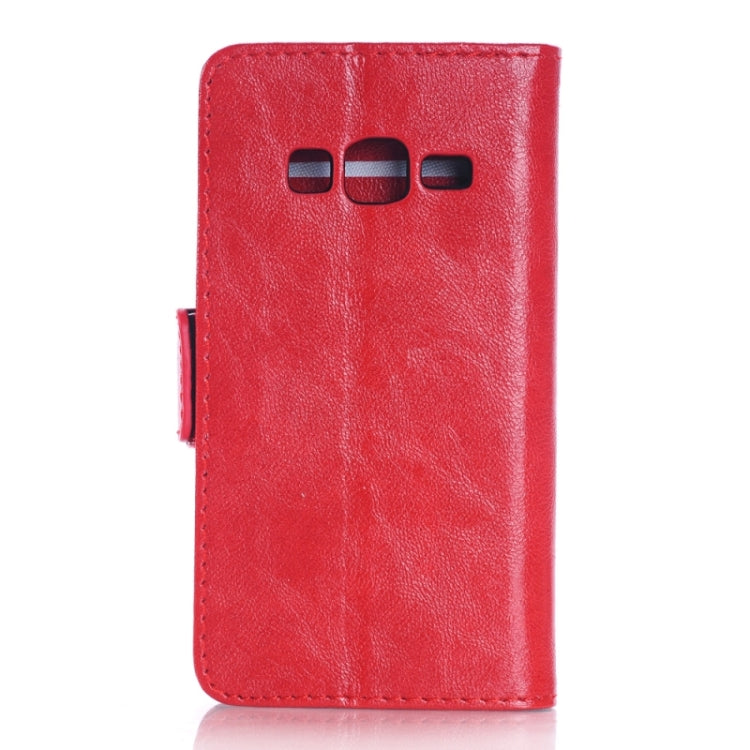 Oil Skin Texture Horizontal Flip Leather Case with Card Slots & Wallet & Holder for Samsung Z1/Z130H