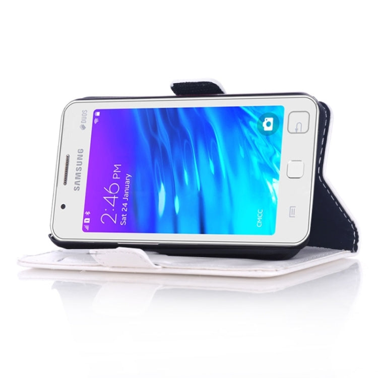 Oil Skin Texture Horizontal Flip Leather Case with Card Slots & Wallet & Holder for Samsung Z1/Z130H